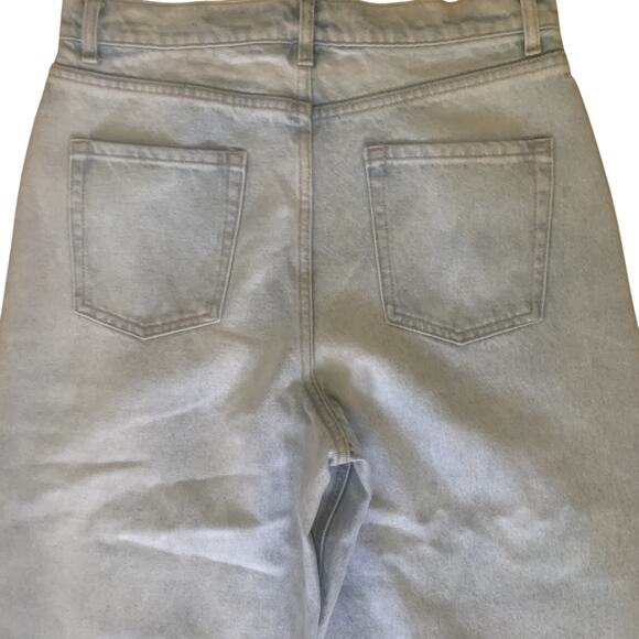 NWT GB (DILLARD'S) WIDE LEG BUTTON FLY LIGHT BLUE JEANS SIZE 11 - Picture 5 of 6